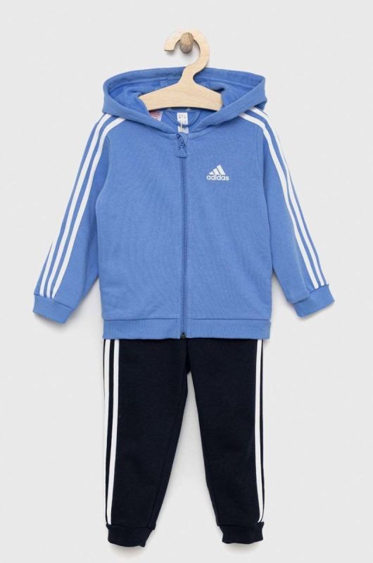 Дитячий спортивний костюм adidas I 3S FZ FL JOG колір блакитний