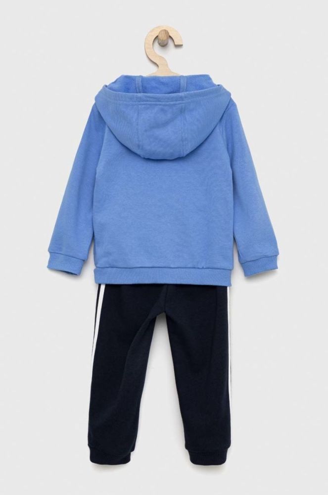 Дитячий спортивний костюм adidas I 3S FZ FL JOG колір блакитний фото 2