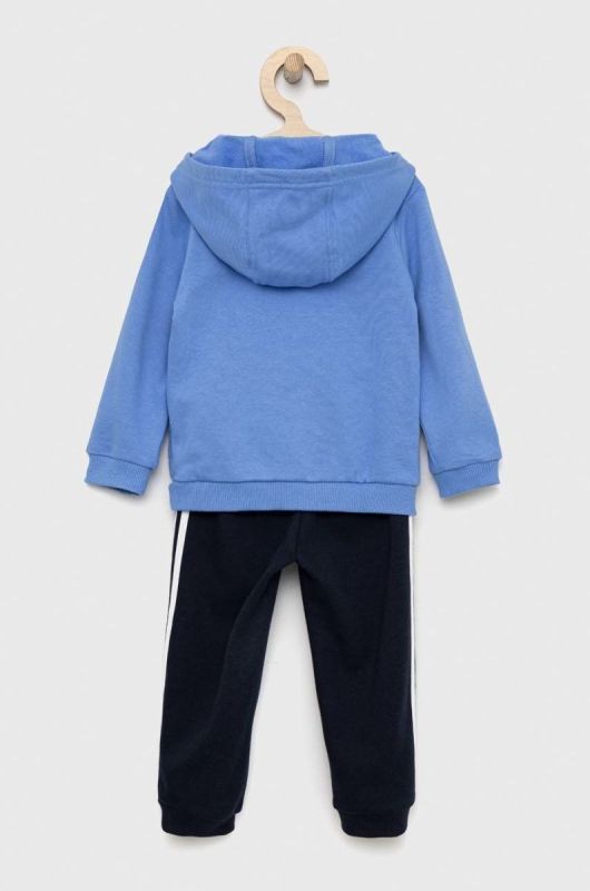 Дитячий спортивний костюм adidas I 3S FZ FL JOG колір блакитний фото 2