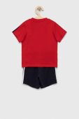 Дитячий бавовняний комплект adidas I 3S колір червоний