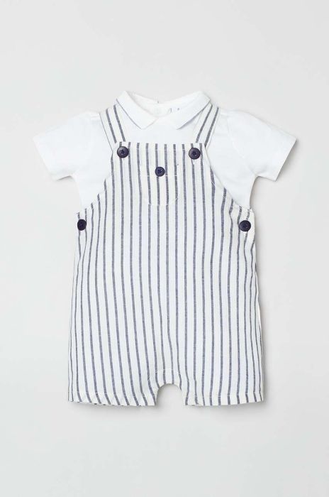 Дитячий бавовняний комплект OVS колір білий (3291561)