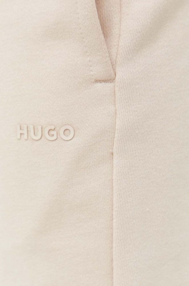 Бавовняний спортивний костюм HUGO колір бежевий фото 9