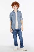 Дитяча сорочка Guess колір блакитний (2911082)