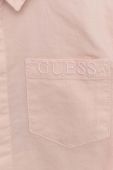 Дитяча бавовняна сорочка Guess колір рожевий