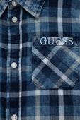 Дитяча бавовняна сорочка Guess колір блакитний (2897916)