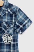Дитяча бавовняна сорочка Guess колір блакитний (2917070)