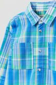 Дитяча бавовняна сорочка OVS колір блакитний (3044086)