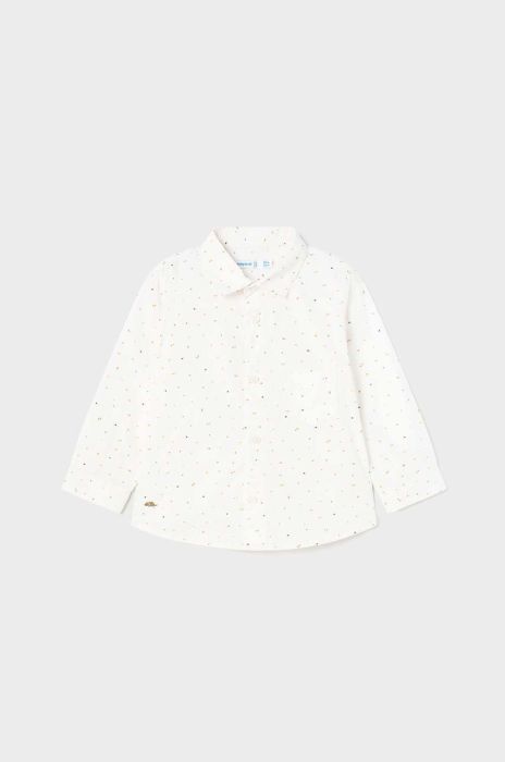 Бавовняна сорочка для немовля Mayoral колір білий (2943020)