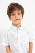 Дитяча бавовняна сорочка Mayoral колір білий (2933606)