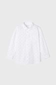 Дитяча бавовняна сорочка Mayoral колір білий (2943039)