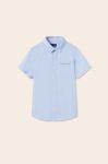 Дитяча бавовняна сорочка Mayoral колір блакитний (2965075)