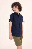 Дитяча бавовняна сорочка Mayoral колір синій (2947203)