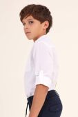 Дитяча бавовняна сорочка Mayoral колір білий (2943067)