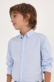 Дитяча бавовняна сорочка Mayoral колір блакитний (2943110)