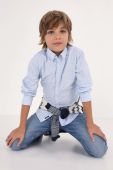 Дитяча бавовняна сорочка Mayoral колір блакитний (2943110)