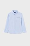 Дитяча бавовняна сорочка Mayoral колір блакитний (2974129)
