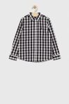 Дитяча бавовняна сорочка United Colors of Benetton колір чорний (2984017)
