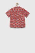 Дитяча бавовняна сорочка United Colors of Benetton колір червоний (3279106)