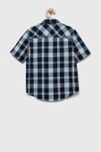Дитяча бавовняна сорочка United Colors of Benetton колір синій (3291564)