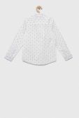 Дитяча бавовняна сорочка United Colors of Benetton колір білий (3184971)