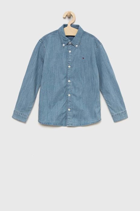 Дитяча сорочка Tommy Hilfiger колір блакитний (3073823)