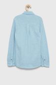 Дитяча бавовняна сорочка Tommy Hilfiger колір блакитний (3139905)