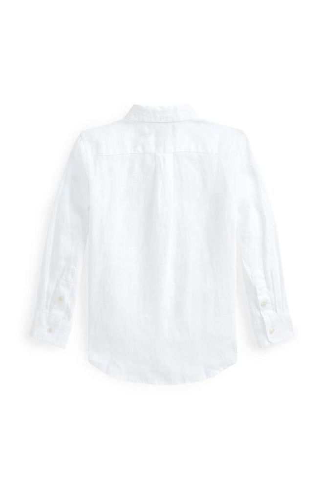 Дитяча лляна сорочка Polo Ralph Lauren колір білий (2964986) фото 2