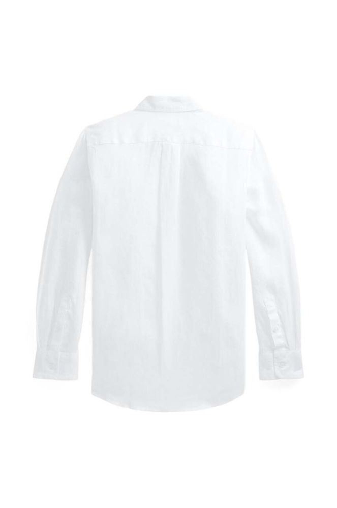 Дитяча лляна сорочка Polo Ralph Lauren колір білий (3224458) фото 2