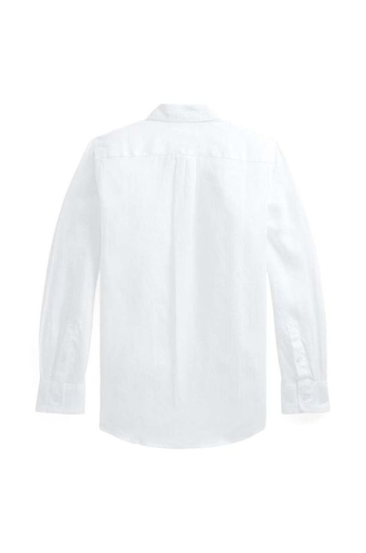 Дитяча лляна сорочка Polo Ralph Lauren колір білий (3224458) фото 2