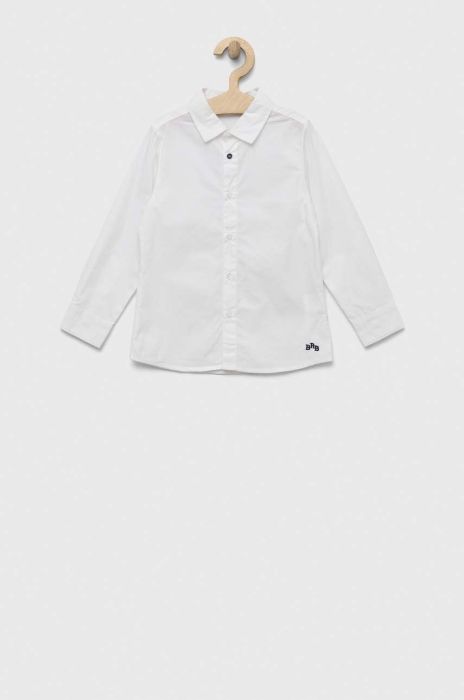 Дитяча бавовняна сорочка Birba&Trybeyond колір білий (3224466)