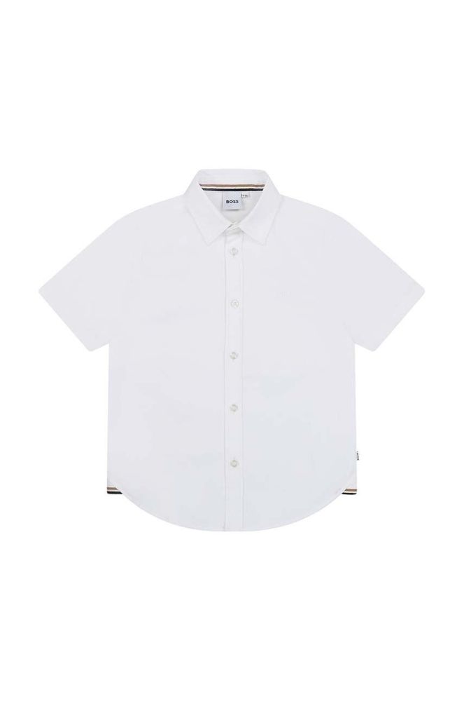 Дитяча бавовняна сорочка BOSS колір білий (3197137)