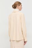 Сорочка BOSS жіноча колір бежевий regular класичний комір (2905776)