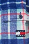 Сорочка Tommy Jeans жіноча relaxed класичний комір колір барвистий
