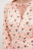 Блузка Notes du Nord Gladys жіноча колір рожевий візерунок