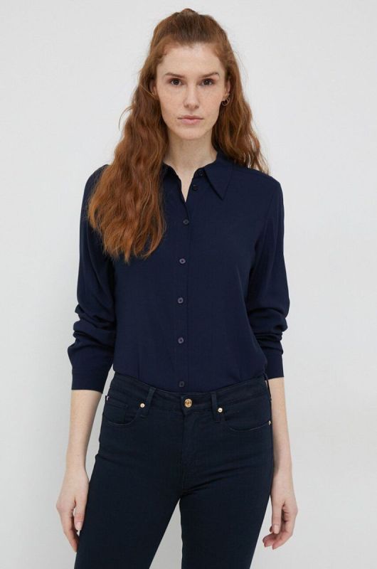 Сорочка Polo Ralph Lauren жіноча колір рожевий regular класичний комір