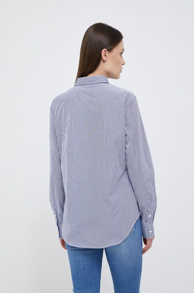 Сорочка Polo Ralph Lauren жіноча regular класичний комір колір блакитний (3013611) фото 3