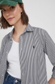 Сорочка Polo Ralph Lauren жіноча regular класичний комір колір чорний (3347643)