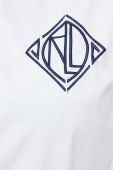 Бавовняна сорочка Lauren Ralph Lauren жіноча колір білий relaxed класичний комір