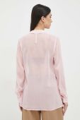 Сорочка Guess жіноча колір рожевий regular класичний комір (3044104)