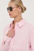 Сорочка Guess жіноча колір рожевий regular класичний комір (3212951)
