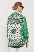 Бавовняна сорочка Red Valentino жіноча колір зелений relaxed класичний комір