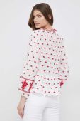 Блузка Pepe Jeans Bianca жіноча колір білий візерунок