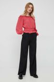 Блузка Pepe Jeans жіноча колір червоний однотонна