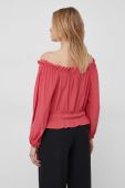 Блузка Pepe Jeans жіноча колір червоний однотонна