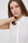 Бавовняна сорочка Pepe Jeans Eris жіноча колір білий regular класичний комір