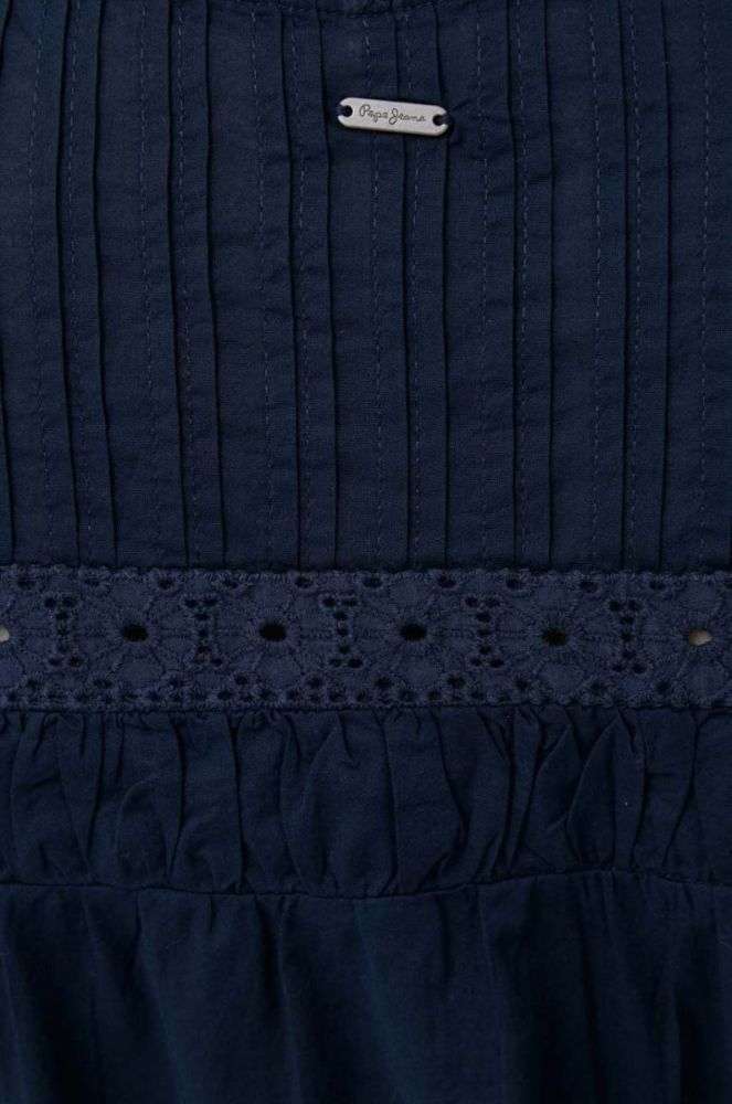 Бавовняна сорочка Pepe Jeans жіноча колір синій regular фото 5