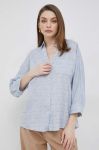 Сорочка Pennyblack жіноча relaxed класичний комір колір блакитний
