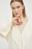 Блузка By Malene Birger жіноча колір бежевий однотонна Блузка By Malene Birger жіноча колір бежевий однотонна