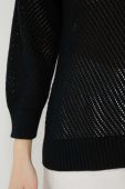 Бавовняний светр United Colors of Benetton колір чорний легкий (3233399)