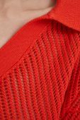 Бавовняний светр United Colors of Benetton колір червоний легкий (3224488)